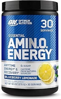 Amino Energy - Pre Workout with Green Tea, BCAA, Amino Acids, Keto Friendly, Green Coffee Extract, Energy Powder - Blueberry Lemonade, 30 Servings (Packaging May Vary)