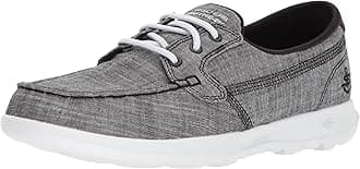 SkechersWomen's Go Walk Lite-15433 Wide Boat Shoe, US