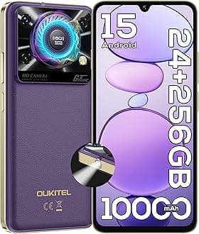 C60 PRO Android 15 Mobile Phones(307g)-10000mAh Battery, 24GB+256GB/1TB, 6.88" Display Smartphone, 110dB Speaker, 120LM Flashlight, 13MP Camera, 4G Dual SIM Free Phone Unlocked, NFC/GPS/OTG