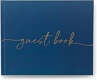Lamare Elegant Blank Page Wedding Guest Book – The Perfect Polaroid Guest Book for Wedding Receptions, Birthdays, Baby Showers, and Special Events – A Stylish Sign-in Book for Guests