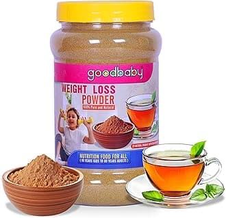 Goodbabys weight Loss Powder, Traditional Method Weight Loss Powder, 20 Natural Organic Ingredients, 8 Months Shelf Life (500, Grams)