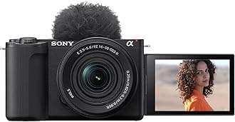 Sony Alpha ZV-E10M2K 26 MP Interchangeable Lens Mirrorless Vlog Camera for Creators (16-50mm Power Zoom Lens) | APS-C Sensor | 4K 60p with 10bit 4:2:2 Recording - (Black)
