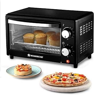 Wonderchef Oven Toaster Griller (OTG) 10 L | Bake, Grill, Roast | Auto-Shut Off | Heat-Resistant Tempered Glass | Customised Time & Temperature Control | Easy to Clean | 2 Year Warranty
