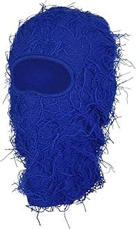 CISEIDistressed Balaclava Ski Mask for Men and Women - Knitted Balaclava Distressed Windproof Shiesty Full Face Mask Cold Weather