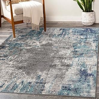 Artistic Area Rug, D.Blue-L.Blue 6x9