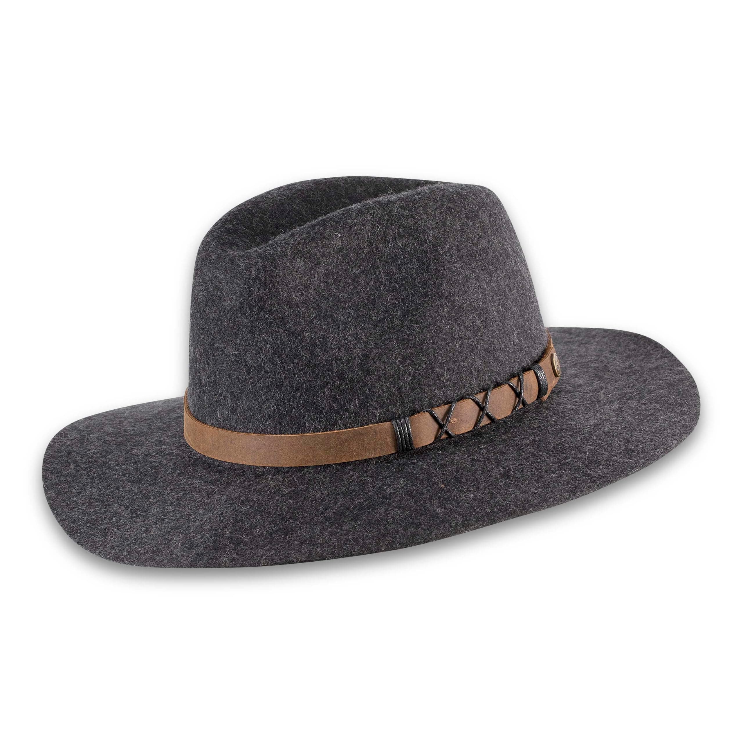 Womens Soho Felt Wide Brim Hat