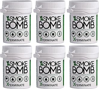 XL 11g Smoke Bomb Fogger Killer For Fleas, Bed bug, Carpet Moths, Cluster Fly, Silverfish, Carpet Beetle Insects (HSE Approved And Tested) (6 x 11g)