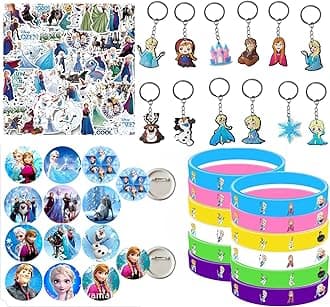 86 pcs Party Favors Set Include and Keychains for Game Fans Party Bag Fillers Gamer Party Favours Colored Silicone Wristbands Rubber Key Chains Supplies Birthday Themed Party (Blue)