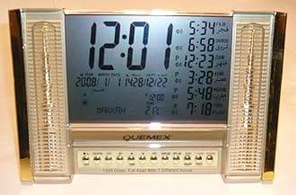 Auto Islamic Azan Clock with Qibla Direction QAC1505 (Golden Color)