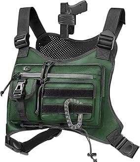 Chest Bag for Men,Running Pack Vest for Workouts,Water Resistant Sports Chest Pack For Running