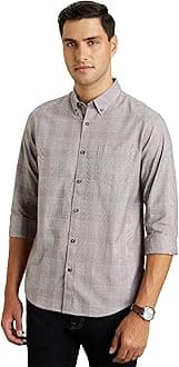 - Men's Stylish Checkered Casual Shirt - Regular Fit | Full Sleeve | Pure Cotton | Smart Casual Wear (Available in Plus Sizes)