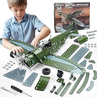 - Metal Model Airplane Building Toys for Ages 8-13 14 and Up, 285pcs Plane Stem Toys for Boys Age 8-12, Assembly Jet Kits for Kids 8-10, Birthday for 9 10 11 Year Old Boys Adults