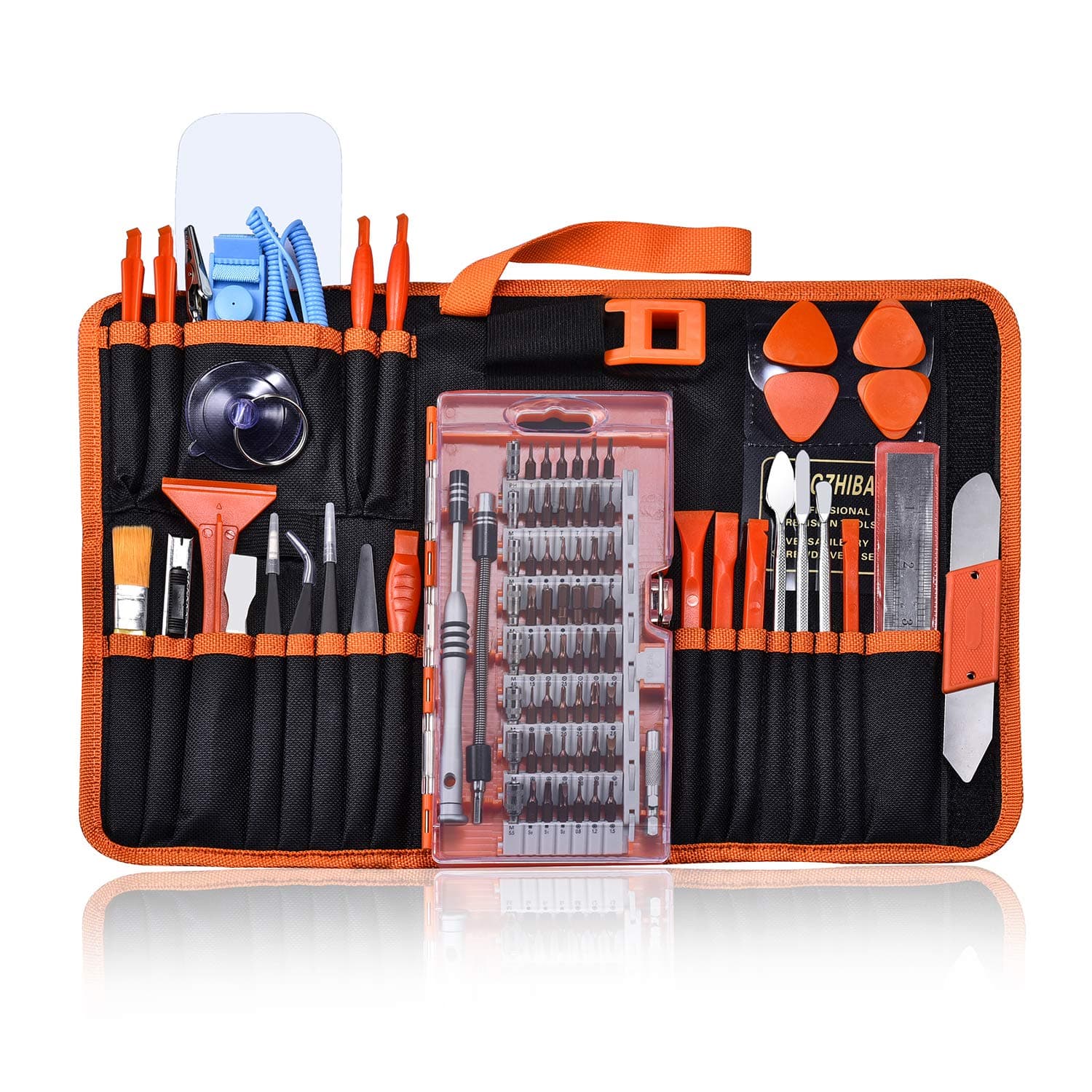 90pcs Electronics Repair Tool Kit Professional, Precision Screwdriver Set Magnetic for Fix Open Pry Cell Phone, Apple iPhone, Computer, PC, Laptop, Tablet, iPad, Mac book with Portable Bag