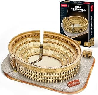 CubicFun 3D Puzzle for Adults Kids Rome Colosseum Jigsaw Italy Architecture Model Kits DIY Toys with Booklet Birthday Gift for Boys Girls Age 8+, 131 Pieces Valentine's Day Gift Easter Gifts Puzzles