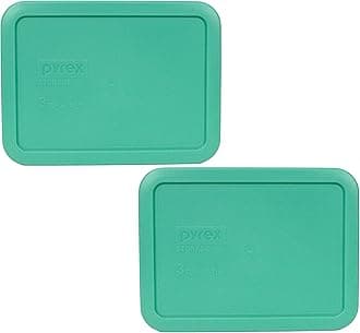 Pyrex 7210-PC 3-Cup Light Green Food Storage Replacement Lid (2-Pack) - Made in USA
