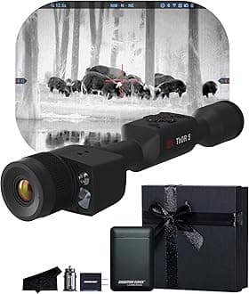 ATN Thor 5 LRF 320 Smart HD Thermal Scope with Gen 5 320x240, 12 Micron, 60Hz Sensor | Built-In Laser Rangefinder, Ballistic Calculator, Video Recording, One Shot Zero | Exclusive Signature Series Kit
