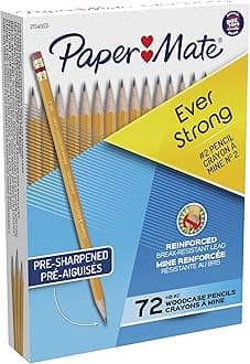 EverStrong #2 Pencils, Reinforced, Break-Resistant Lead When Writing, 72 Count