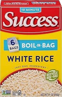 Success Boil-in-Bag Rice, White Rice, Quick and Easy Rice Meals, 21-Ounce Box