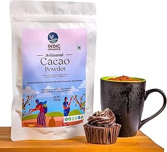 - Artisanal Cacao Powder From Tulunadu Region Of Karnataka & Kerala | Non-Alkalized, Unsweetened, Slow Roasted & Minimally Processed | For Hot Chocolate & Baking(250 Grams)