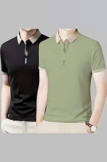 Lymio Polo T Shirt for Men || T Shirt for Man || Collar T Shirt Style Men (Packs Also Available) (Polo-55-58)