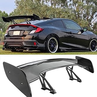 47 Inch GT Rear Spoiler, Gloss Black Wing Spoiler for car Compatible with Chevy Corvette Camaro Nissan Lexus Ford Mustang Hyundai Elantra Honda Civic Nissan Toyota