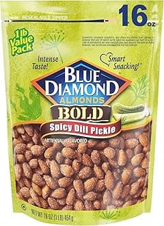 Blue Diamond Almonds, Spicy Dill Pickle, 16oz Bag