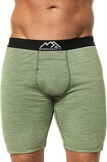 Merino Wool Boxer Shorts (Heather Green 1 Pack, Small)
