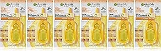 GarnierSkin Active Fast Bright Hyperpigmentation Ampoule Serum Multipack with 3% Vitamin C & Niacinamide, for dark circles 5+1 FREE (6 X 1.5ML)