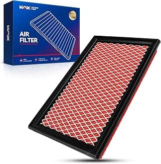 KAX Premium Engine Air Filter, CA4309 Replacement for Murano, Maxima, Pathfinder, Altima, Sentra, QX60, Xterra, Frontier, Forester, G35, Quest, Impreza, 350Z, Legacy, FX35