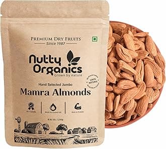Almonds Mamra - 100G (Grade A ++ Nuts, Premium,Rich In Oil, Imported) Richest Natural Source of Vitamins, Magnesium & Protien | Special Mamra Badam Giri