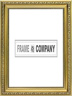 Gold 7" x 5" Ready to hang or stand Ornate Shabby Chic Picture/Photo/Poster frame with MDF backing board and High Clarity Styrene Shatterproof Perspex Sheet - FBA - oscp-2-gld-7-5