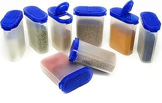 Mahaware Modular Wonder Spice Shaker and Sprinkler Set, 275ml, Set of 8, Blue