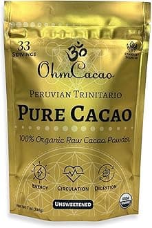 - Pure Raw Organic Cacao Powder | Premium Ceremonial Grade Cacao | Natural Source of Flavanols, Magnesium, Iron & Theobromine | Sugar-Free Hot Cocoa Chocolate Drink & Baking Mix | Unsweetened - (33 Servings)