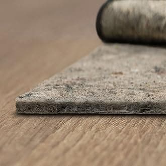 Non Slip Rug Pad 8' 2" x 11' 8"- 1/4" Thick Felt + Latex Rubber Gripper - Dual Surface Cushion for Hardwood, Carpet, Tile Floors, Made in USA