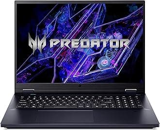 Predator Helios 18 PH18 Gaming Laptop 14th Gen Core i9-14900HX 24 Cores Upto 5.80GHz/32GB DDR5 5600MHz/1TB SED SSD/12GB Nvidia RTX4080/18" WQXGA IPS 240Hz/Killer WiFi-7/RGB KB/Win11/Abyssal Black
