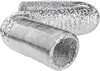 Aluminium Foil Flexible Ventilation Hydroponic Accessory Duct 4" 5" 6" 8" 10" 12 (8" 200mm 5m)