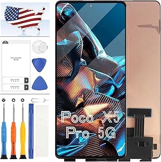 Screen Replacement for Xiaomi Poco X5 Pro 5G 22101320G 22101320I 6.67" inch LCD Display Digitizer Touch Screen Assembly Black Repair Parts with Tools