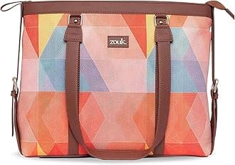 ZOUK Office Bag | Stylish Bags for Office Use | Laptop Bag 15.6 inch | Stylish Tote for Office Use | Purse for Women | Vegan Leather Handbag | Daily & Travel Use |