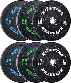 Bumper Plate Olympic Weight Plate High Bounce Bumper Weight Plate with Steel Insert Strength Training Weight Lifting Plate