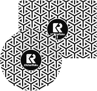 KitchenRaku 2PCS Induction Hob Protector- Induction Hob Mat (Magnetic) Cooktop Scratch Protector - for Induction Stove,Multifunctional Silicone Mats (28cm+35x26cm)