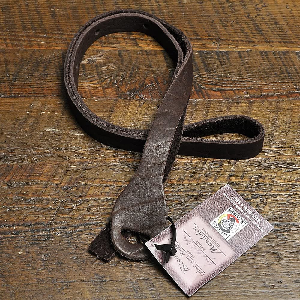 Mandolin Strap Non-Braided 48 Inch Mahogany