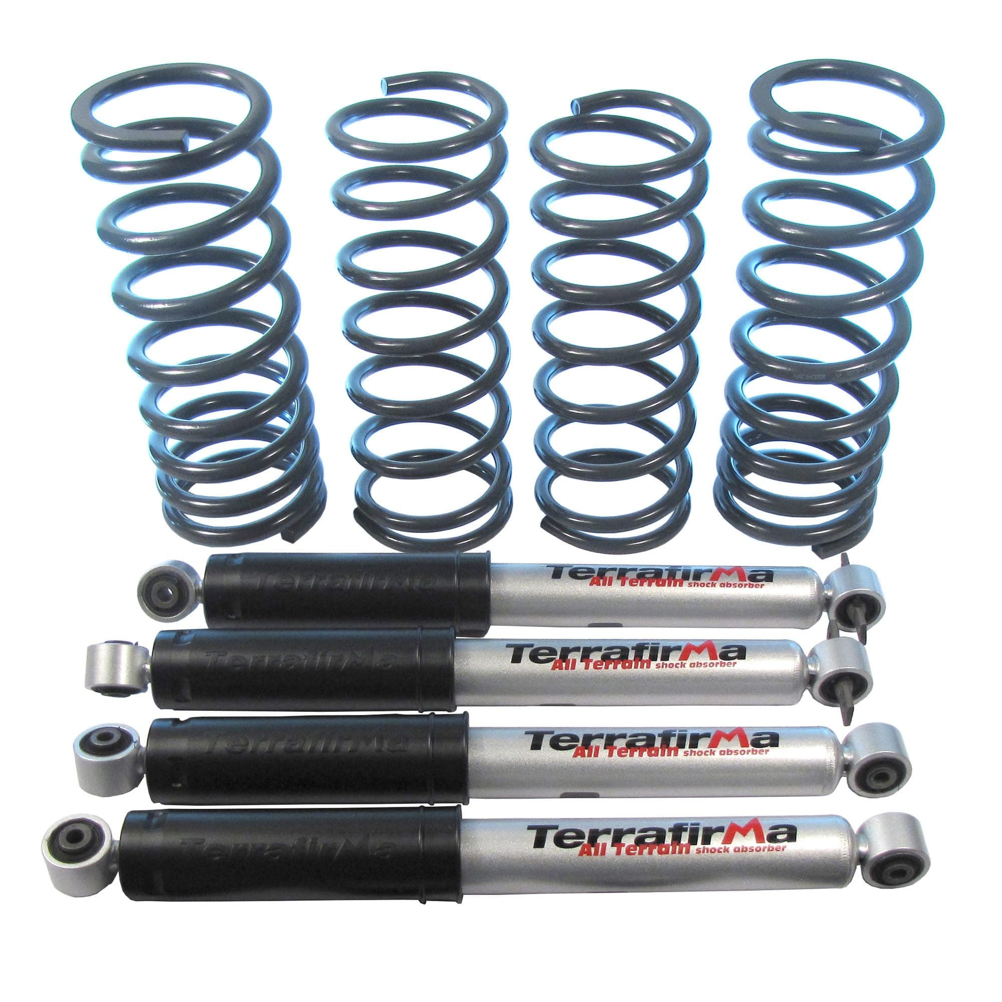 Atlantic British Ltd. Terrafirma Medium Load All-Terrain Shock and Coil Spring Suspension Kit for Land Rover Discovery 2 (2 inch Lift)