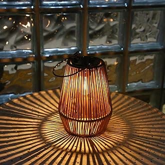 KagoLing Solar Lanterns for Garden, Vintage Hanging Ornaments Waterproof Lights Outdoor Garden for Halloween, Christmas Decorations, Pathway Patio Decor 1PACK