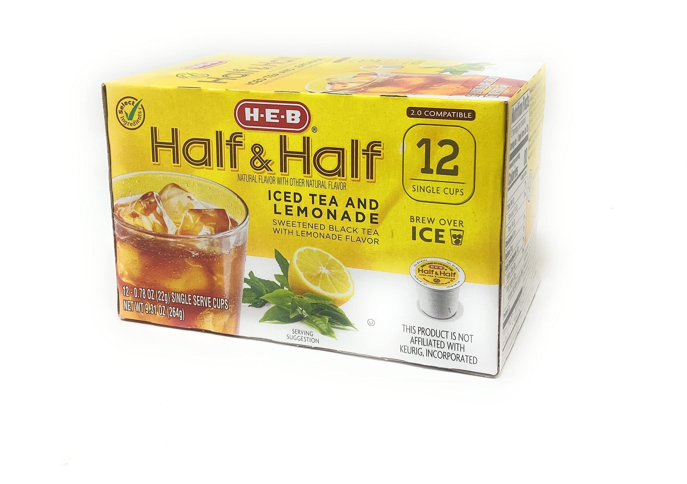 Iced Tea and Lemonade Single Serve Pods - 12 count (Half & Half / Tea & Lemonade)