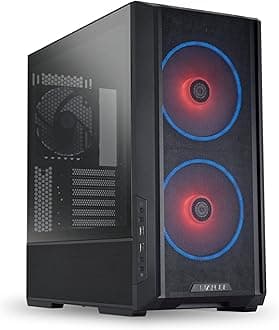Lian Li Lancool 216 Mid-Tower Glass Case - High Cooling Performance With Controller, Dual 160mm Front and 140mm Rear PWM Fans, Airflow Focused, Up To 10 Fans (Lancool 216Rc-X Black)