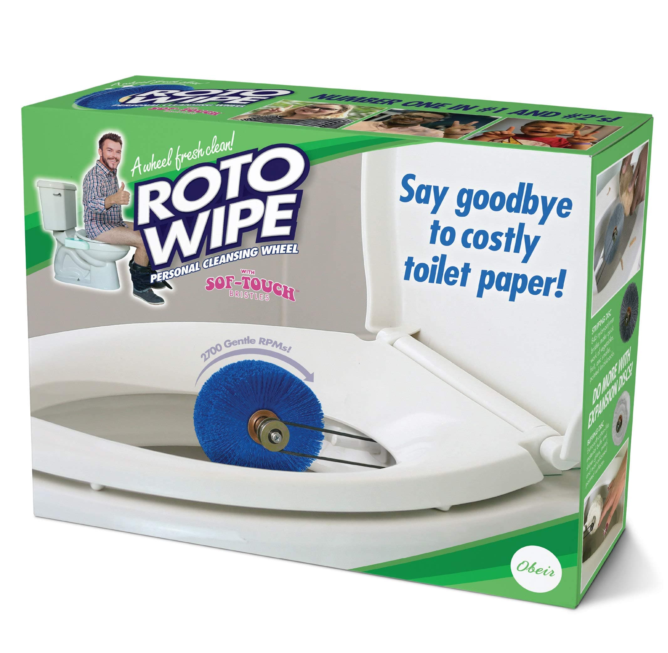 Prank Pack €œRoto Wipe€ - Wrap Your Real Gift in a Funny Joke Gift Box - by Prank-O