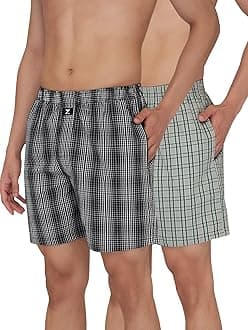 XYXX Men's Checkmate Relaxed Fit Cotton Boxer Shorts with Dual Pocket & No Marks Waistband (Pack of 2)