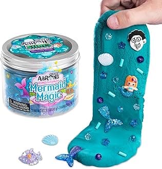 Crazy Aaron's Slime Charmers® - Mermaid Magic - Teal Cloud Slime, Sensory Toys for Kids - Creative and Endless Fun, Stress Relief Therapy, Gifts for Girls and Boys - Made in USA