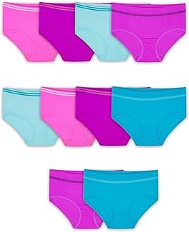 girls Seamless Underwear Multipack Briefs (pack of 6)