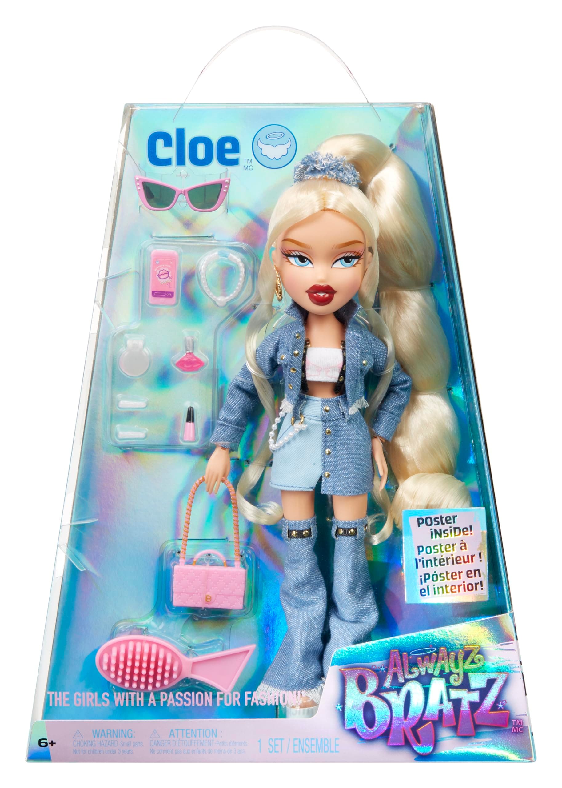 Alwayz Fashion Doll - Cloe - With 10 Accessories and Poster - Kids Toy - Great for Ages 6 and Older